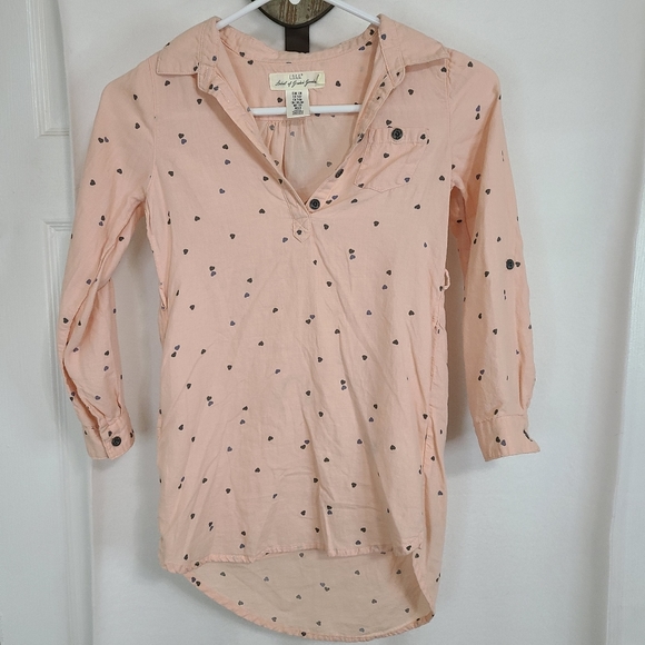 (1433) H&M LOGG Youths Long Sleeve Button Down Shirt, Size: 7-8 Y Color Pink - Picture 2 of 15